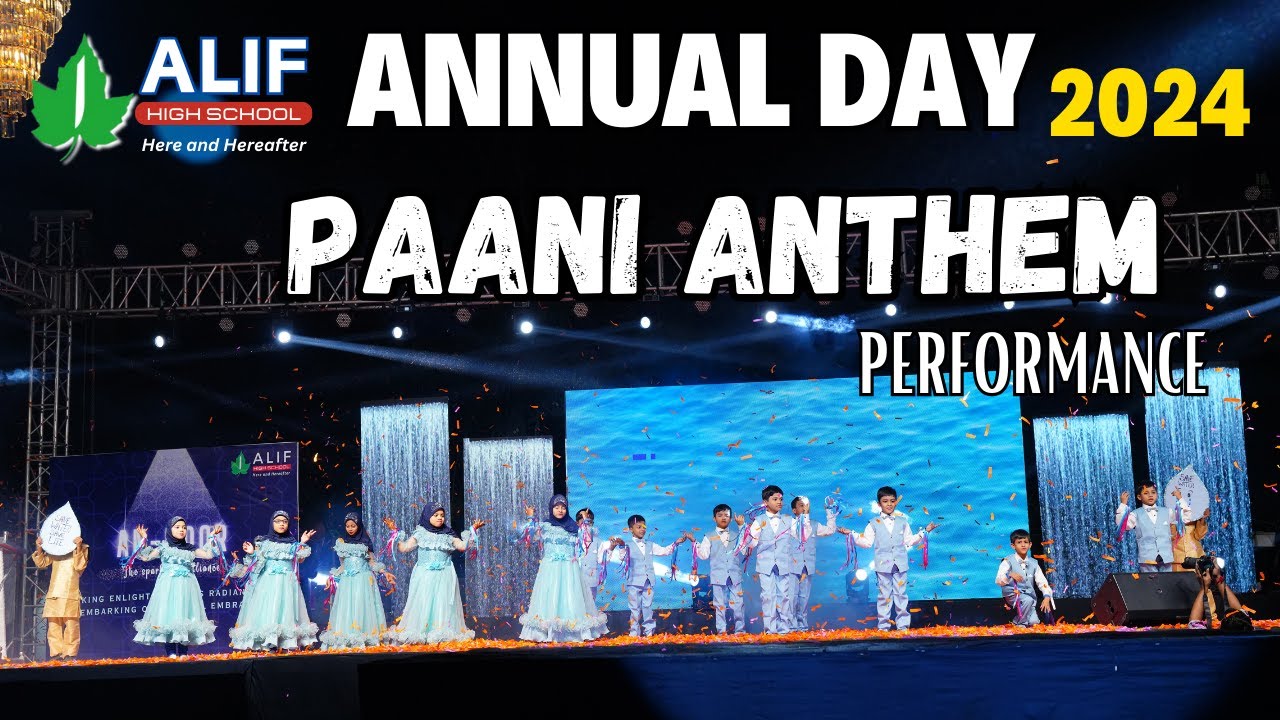 Celebrating talent and unity with a powerful performance of the Paani anthem!