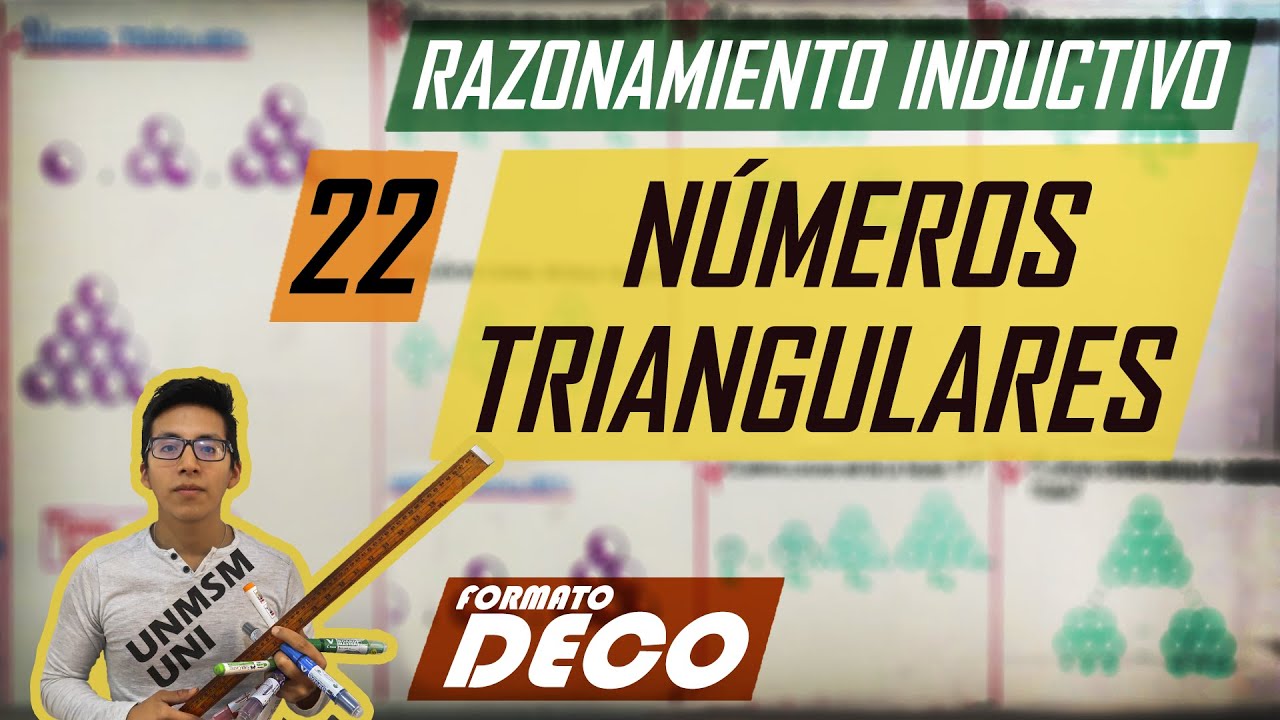 NÚMEROS TRIANGULARES | RAZONAMIENTO INDUCTIVO