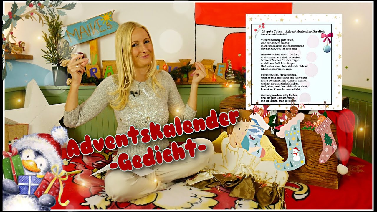 24 gute Taten &ndash; Ein Adventskalendergedicht von Elke Br&auml;unling