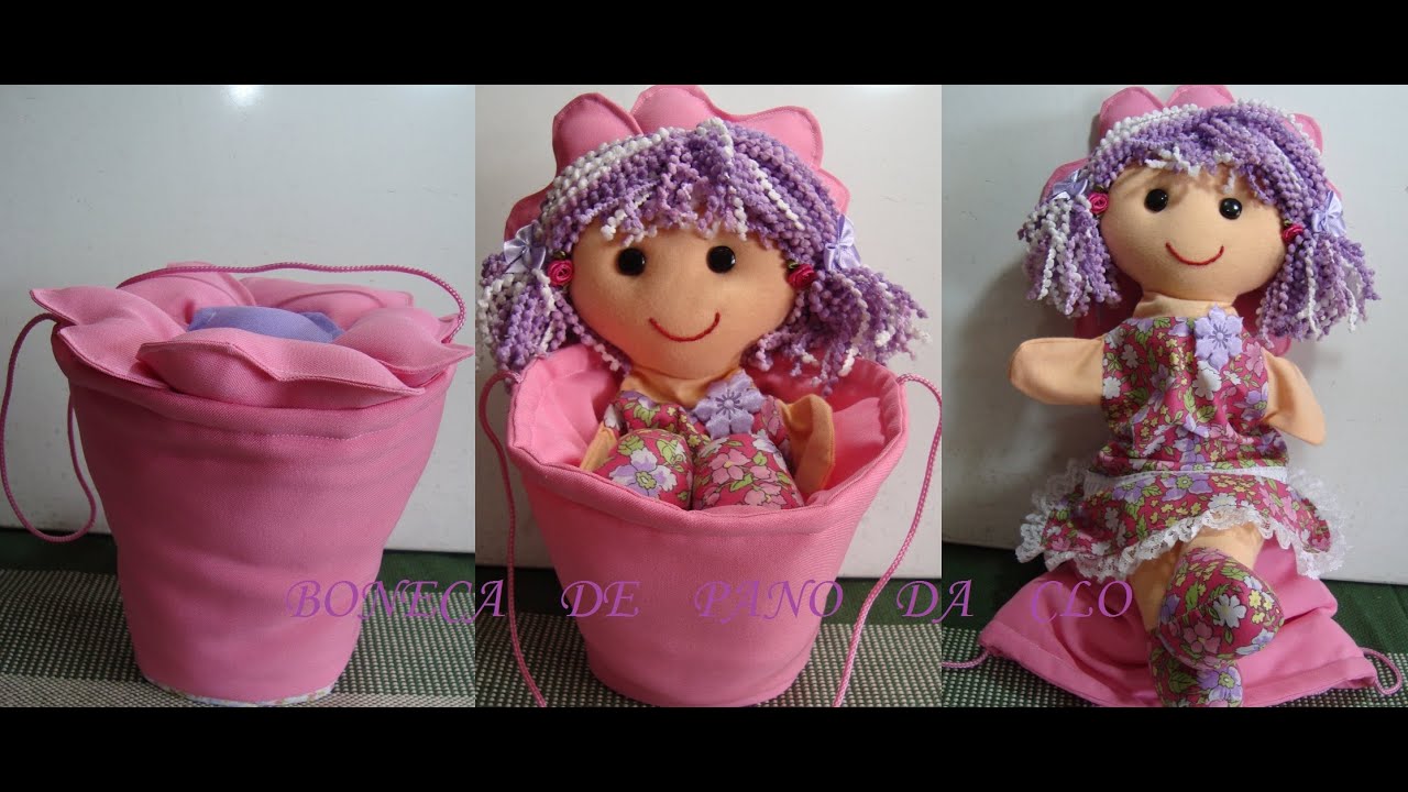 Boneca de Pano Fantoche Florisbela