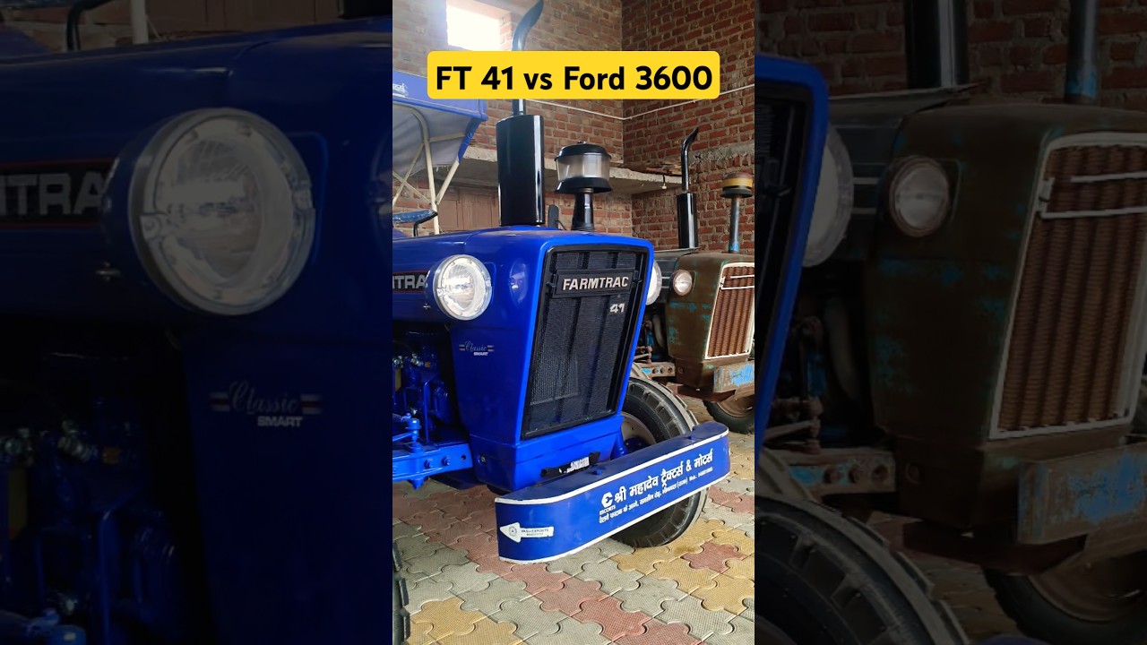 Ford 3600  💙 Old modal Tractor vs New FARMTRAC 41 । #tractor #ford #shorts #viralshort