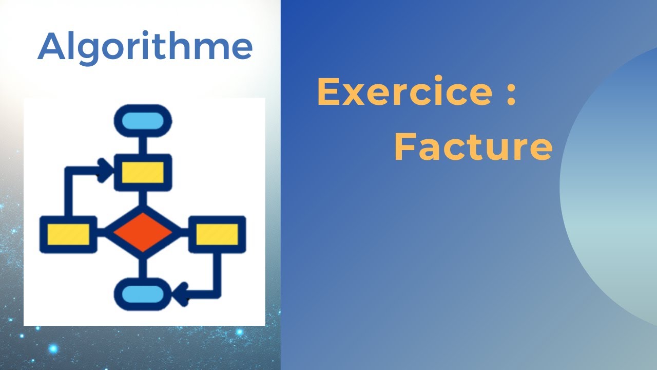 Exercice en algorithmique calculer le montant de la facture