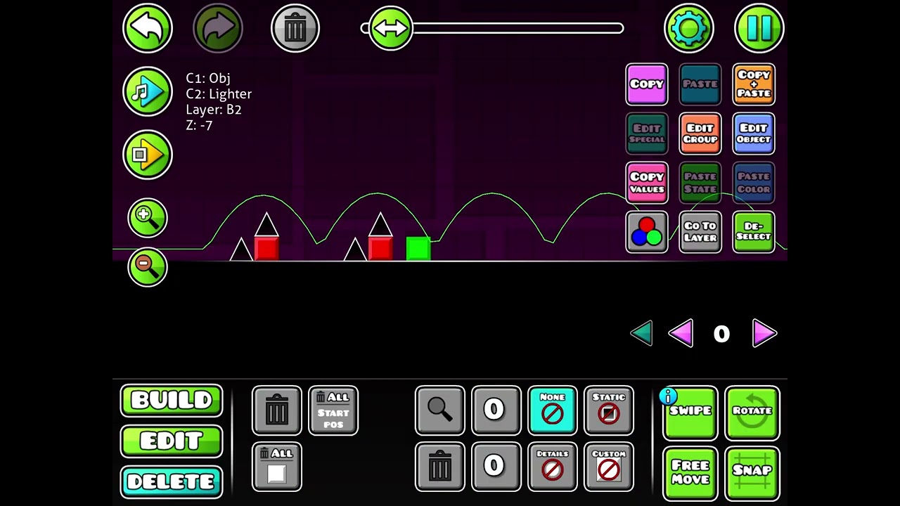 Создаю уровень в geometry Dash 