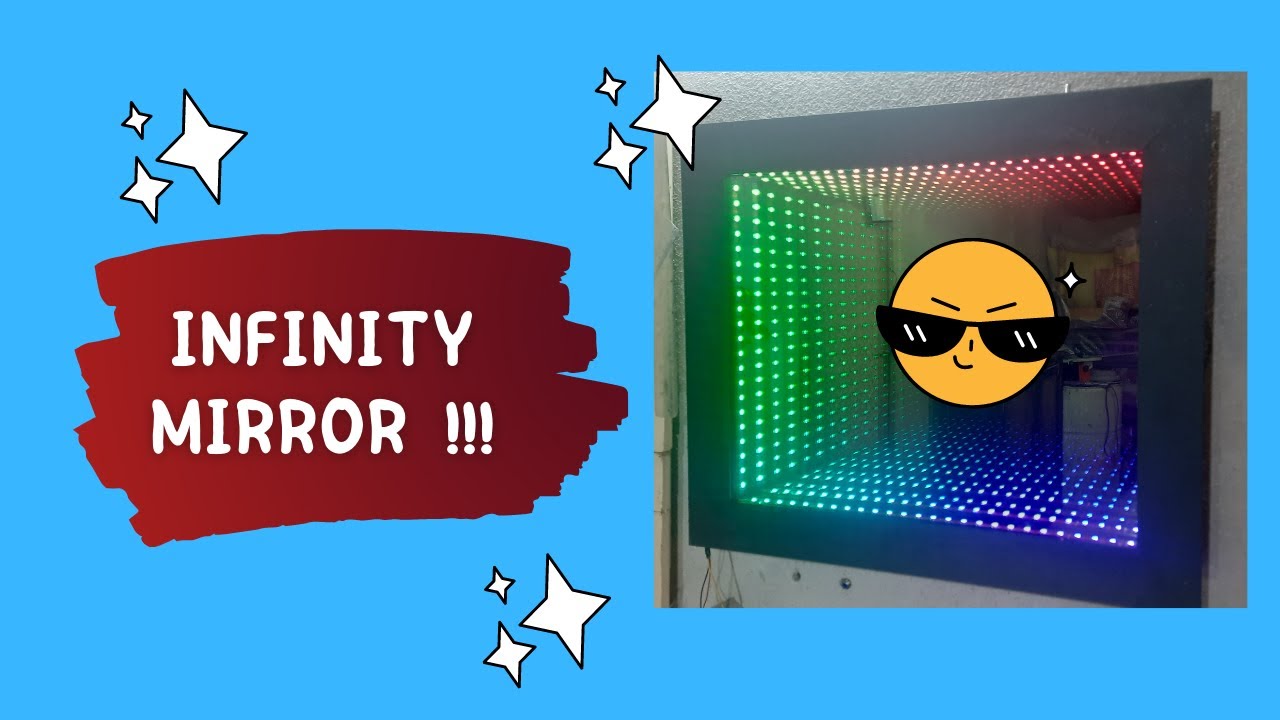 كيف اصنع مراة لا منتهية diy infinity miror at home easy