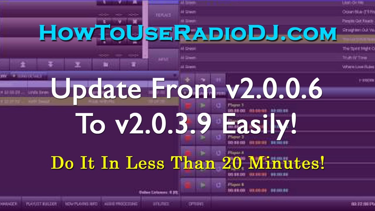 RadioDJ Update v2.0.0.6 to v2.0.3.9