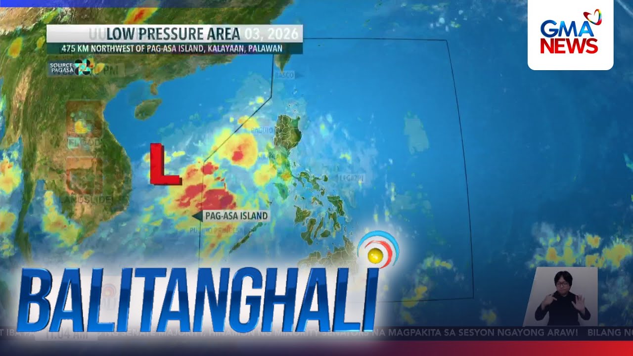 PAGASA - LPA na nasa WPS, posibleng pumasok sa PAR bukas o sa Biyernes | Balitanghali