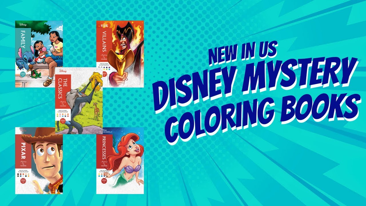 Disney mystery coloring books now in US!