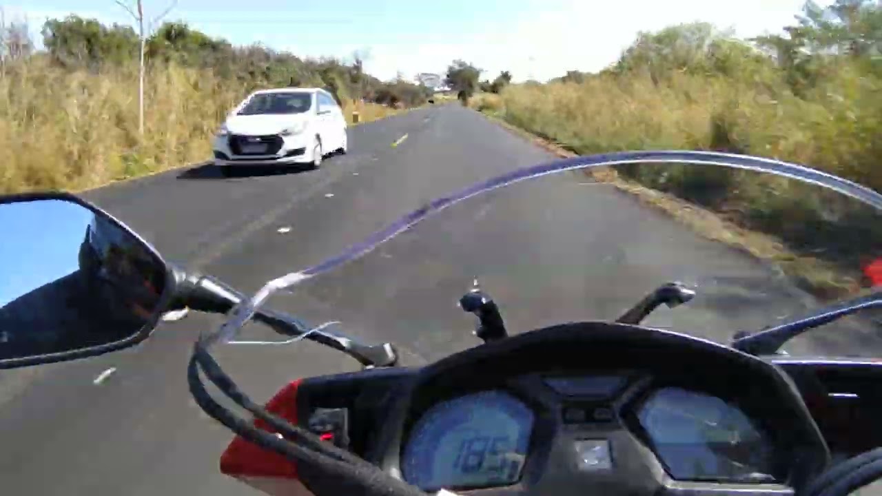 Rodovia Abel Pinho Maia. Interior Sp. CBR650F Honda.