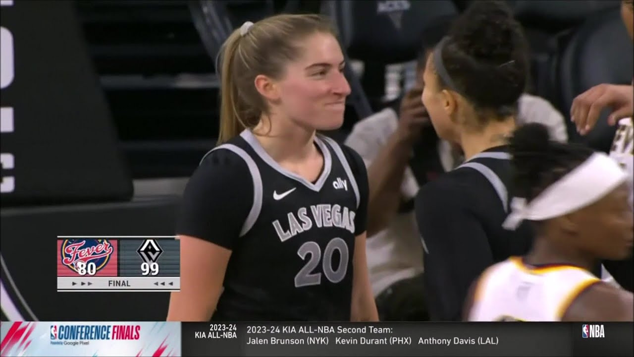 🔥 Kate "Money" Martin Highlights: 12pts/7reb Off BENCH In Las Vegas Aces Win vs Indiana Fever | WNBA