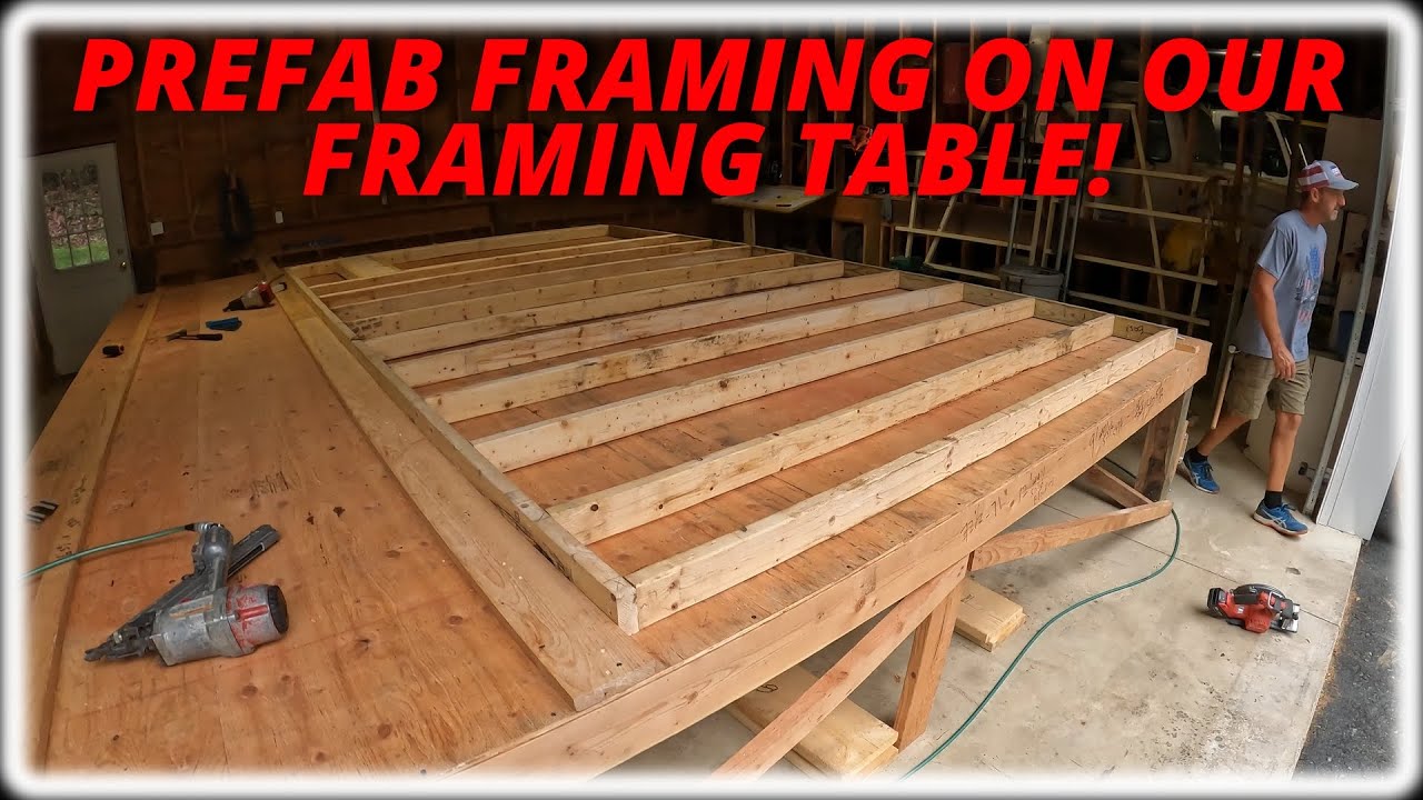 Framing Walls On Our Framing Table!