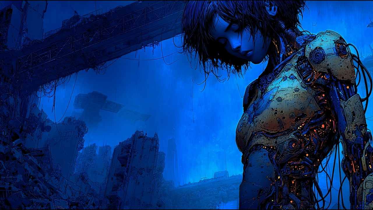 [Playlist] Cyberpunk Synthwave Playlist – Blue Gate Collapse | Dark Sci-Fi • Rainy Night
