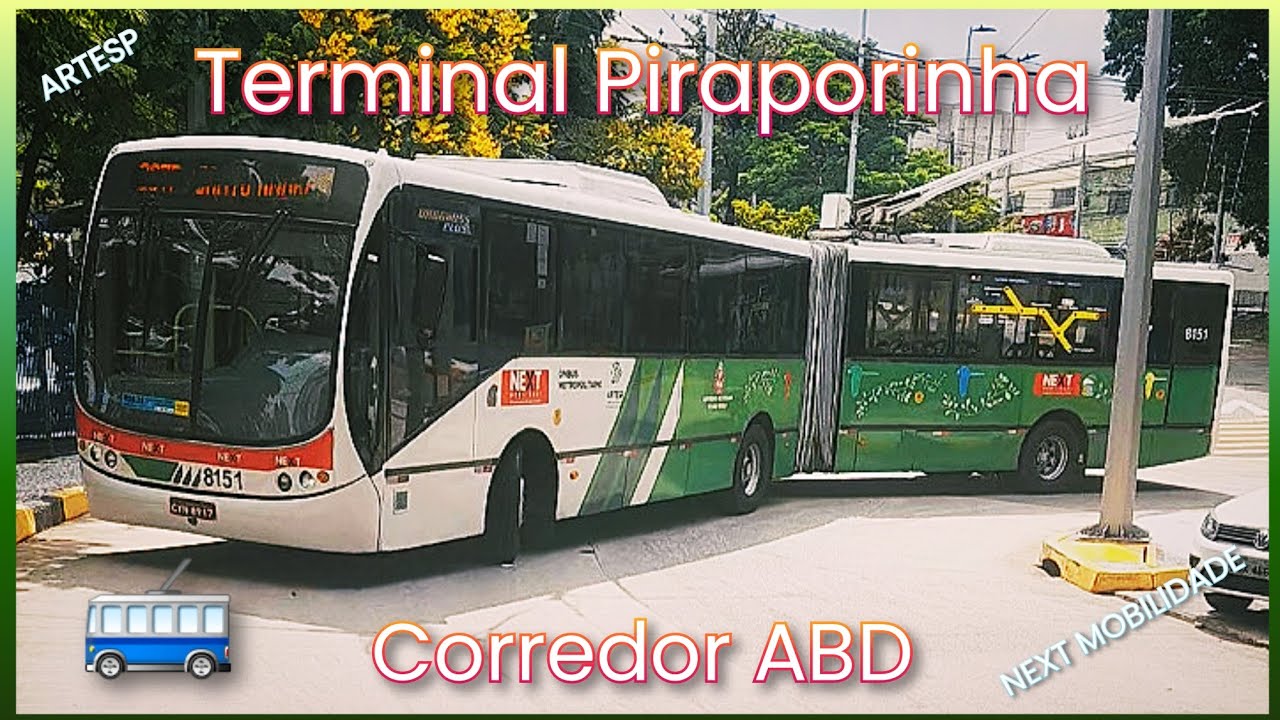 Algumas gravações pelo Terminal Piraporinha no Corredor ABD - Parte 2 #artesp #nextmobilidade