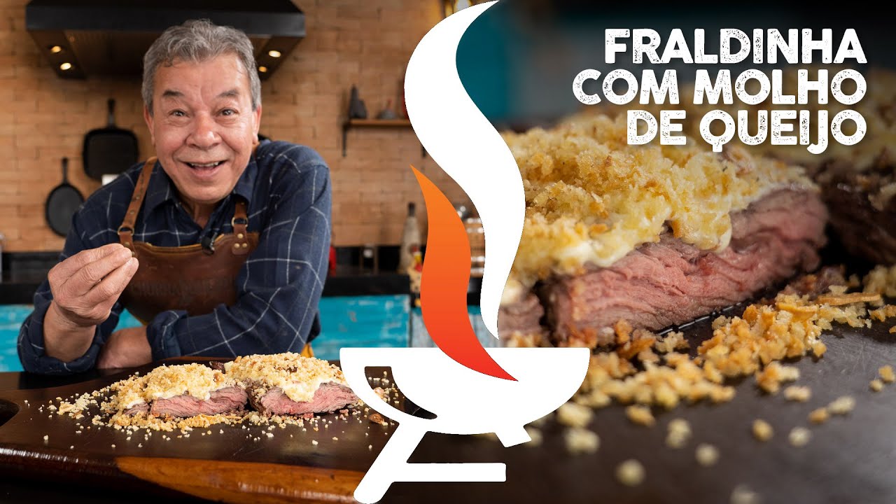 Churrasco de Fraldinha com Molho de Queijo