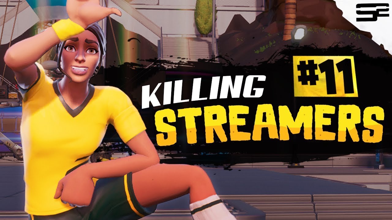 Killing Twitch Streamers #11 (with reactions) - Fortnite Battle Royale