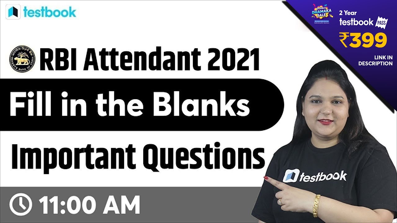 RBI Office Attendant Classes 2021 | Fill in the Blanks Tricks | RBI Attendant English Questions