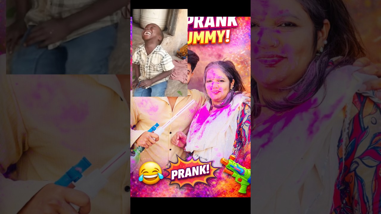 Holi prank on Mummy gone wrong😭🤣 #minivlog #vlog #prank #mummy #holi #holispecial