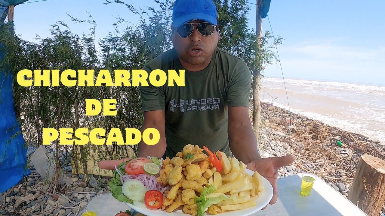 Chicharrón de Pescado en la orilla del Mar! 🇵🇪