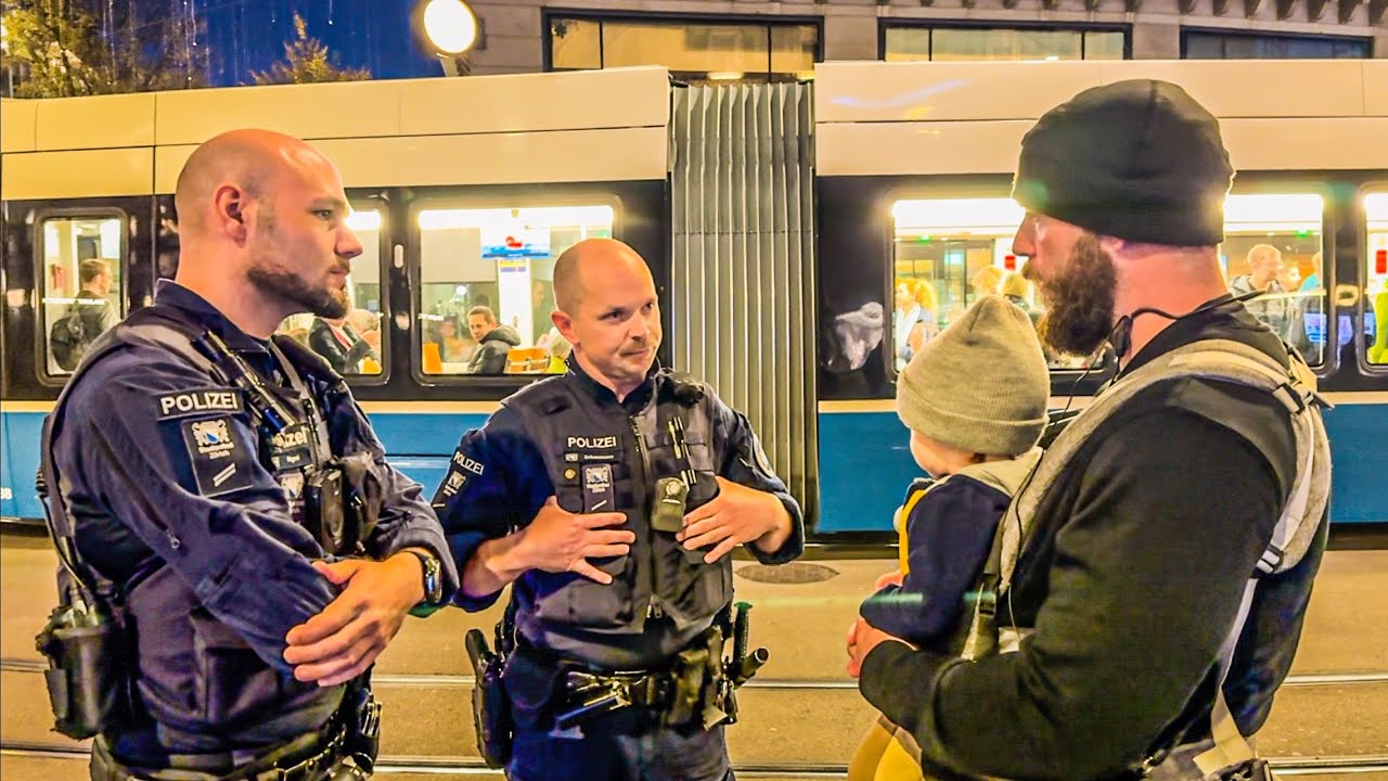 В Швейцарии нет свободы слова! Полиция Цюриха запрещает нам проповедовать, даже БЕЗ усиления.