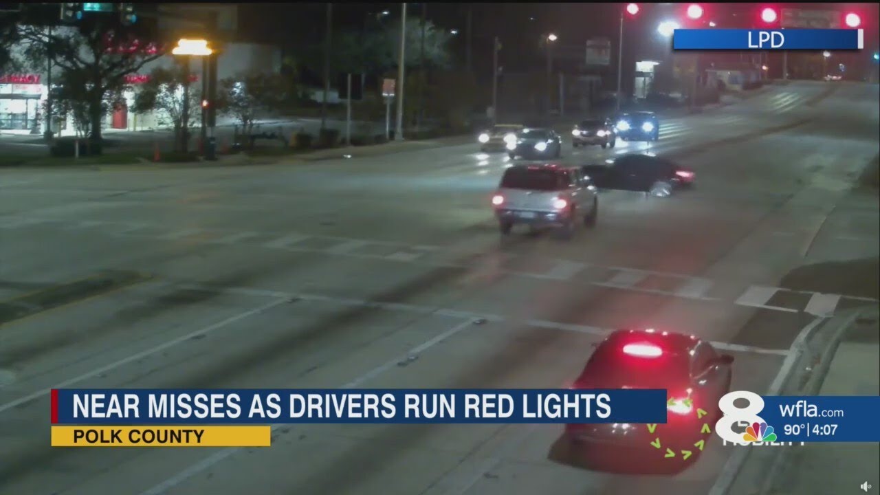 Videos show close calls in Lakeland caused by distracted driving