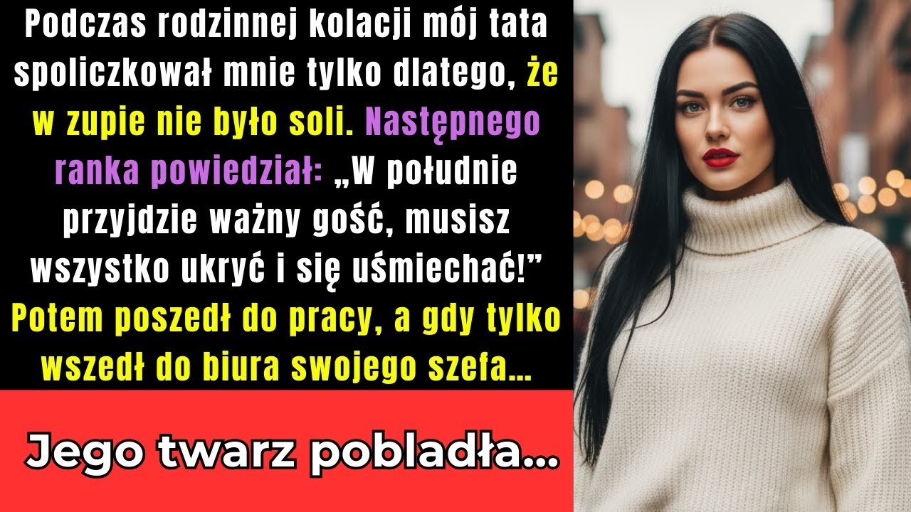Na Rodzinnym Obiedzie Moi Rodzice Uderzyli Mnie w Twarz Bo Zupa Była Bez Soli  Więc Ja