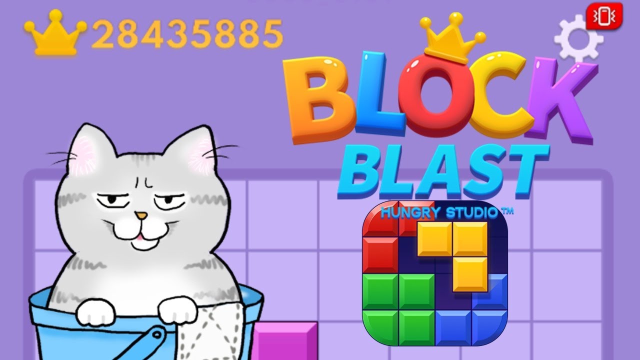 夜中にブロック遊びをする猫の配信！ #ブロックブラスト #BlockBlast #HungryStudio #Shorts