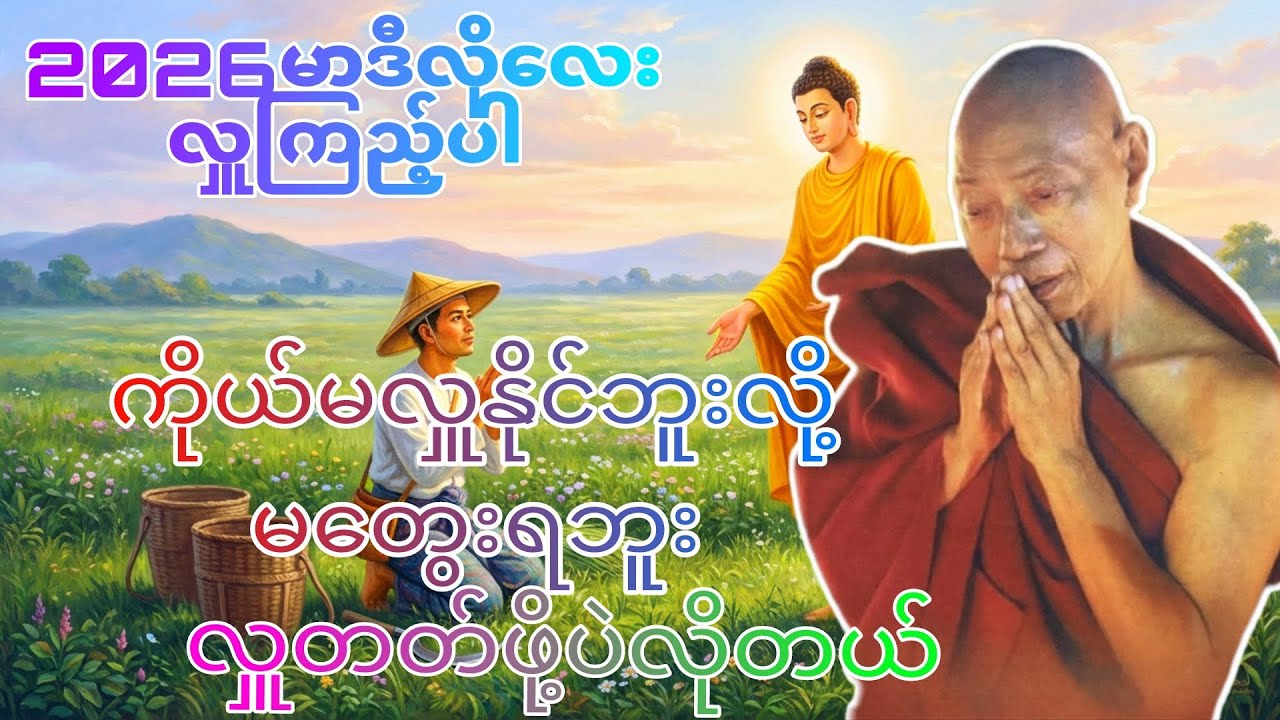 ငါ မလှူနိုင်ဘူး လို့မတွေးရဘူး လှူတတ်ဖို့ပဲလိုပါတယ် ပါချုပ်ဆရာတော်ဟောကြားသော