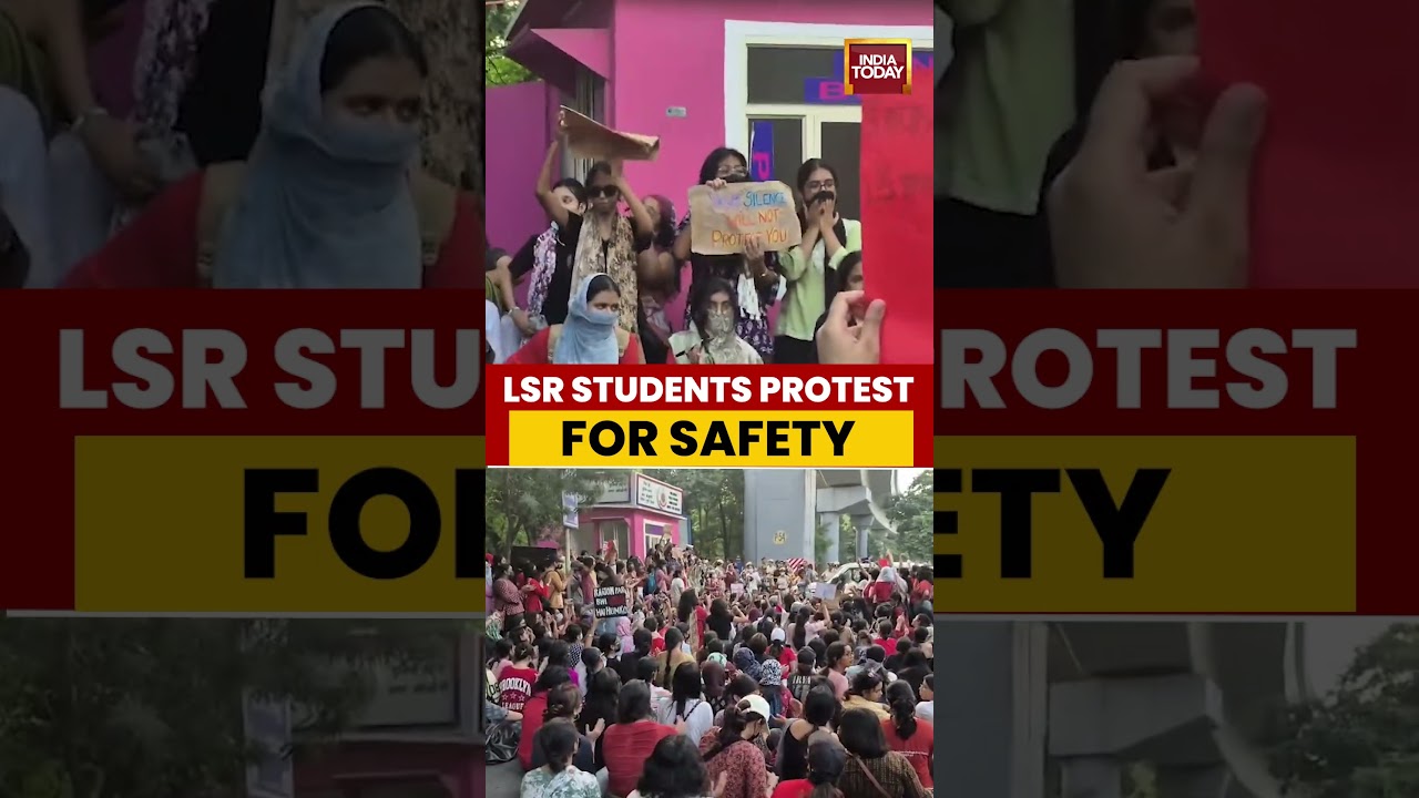 LSR Students March Over Kalkaji Rape Case, Raise Concerns Over Campus Safety #lsr #kalkaji