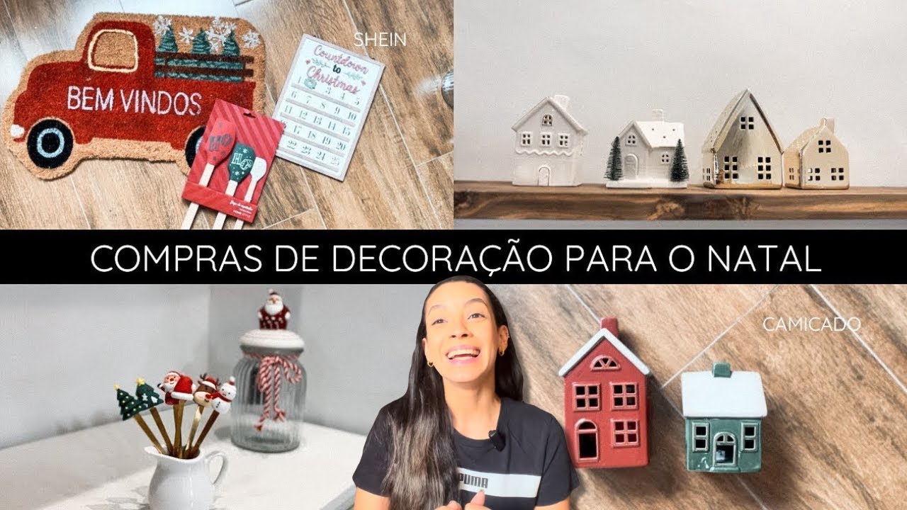 COMPRINHAS DE NATAL PARA DECORAR A CASA - Comprinhas na Camicado e Shein | Acarolaynerocha
