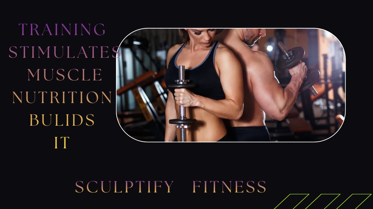 TRIANING STIMULATES MUSCEL I NUTRITIAN BUILDS IT