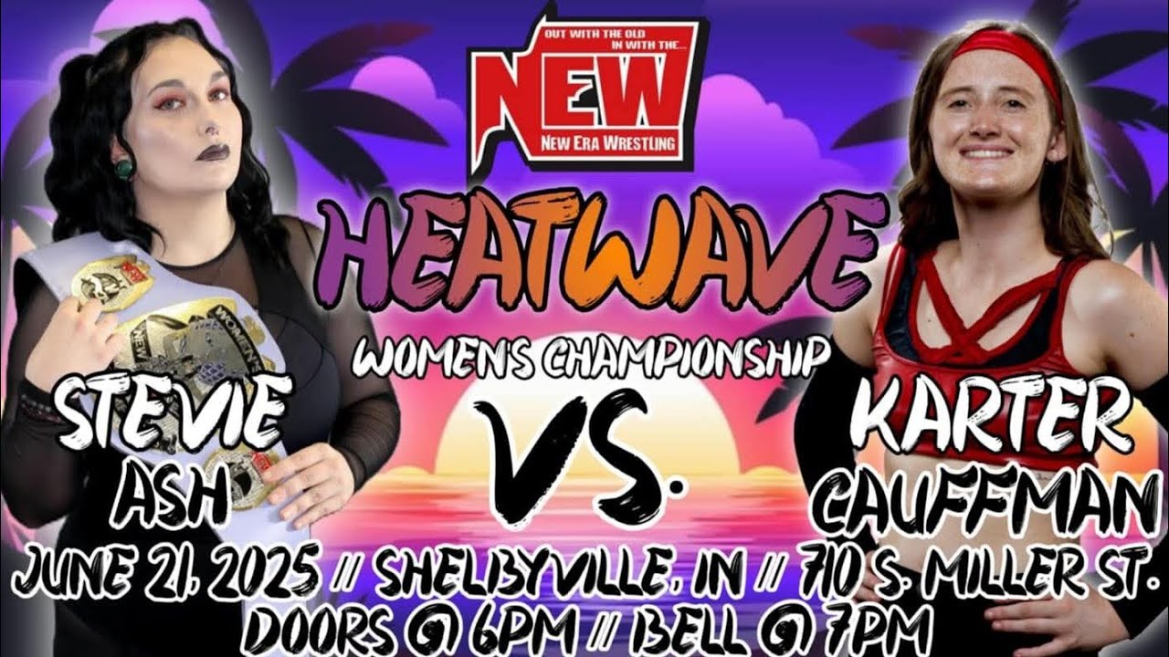 Stevie Ash v Karter Cauffman @ New Era Wrestling, Shelbyville, IN 6.21.25
