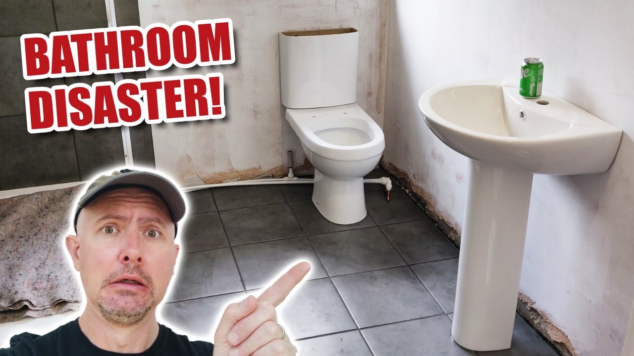 Small BATHROOM MAKEOVER - didn’t go as planned!