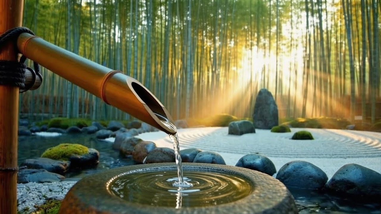 Relaxing Flute (Shakuhachi) & Flowing Water – japanese Zen Garden Music for Deep Sleep & Meditation