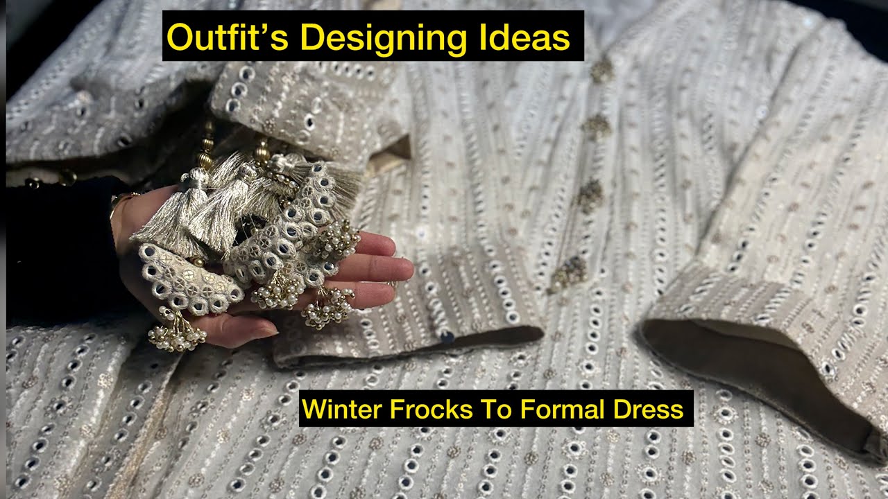 Winter Frock Style || Nikkah Or Engagement Design Suit || Customised Tassels Are Trendy Now 🤗