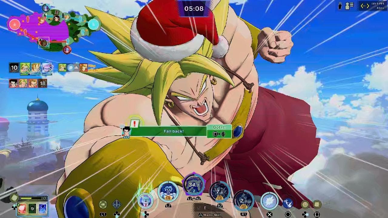 DRAGON BALL GEKISHIN SQUADRA: Santa Broly comming for a visit 