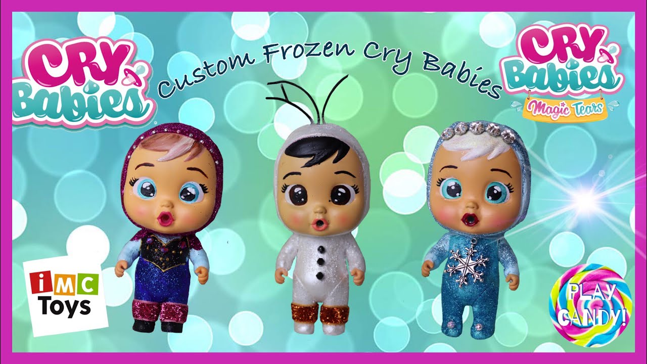 BRAND NEW - Cry Babies Magic Tears! Custom Frozen ELSA, ANNA and OLAF dolls!