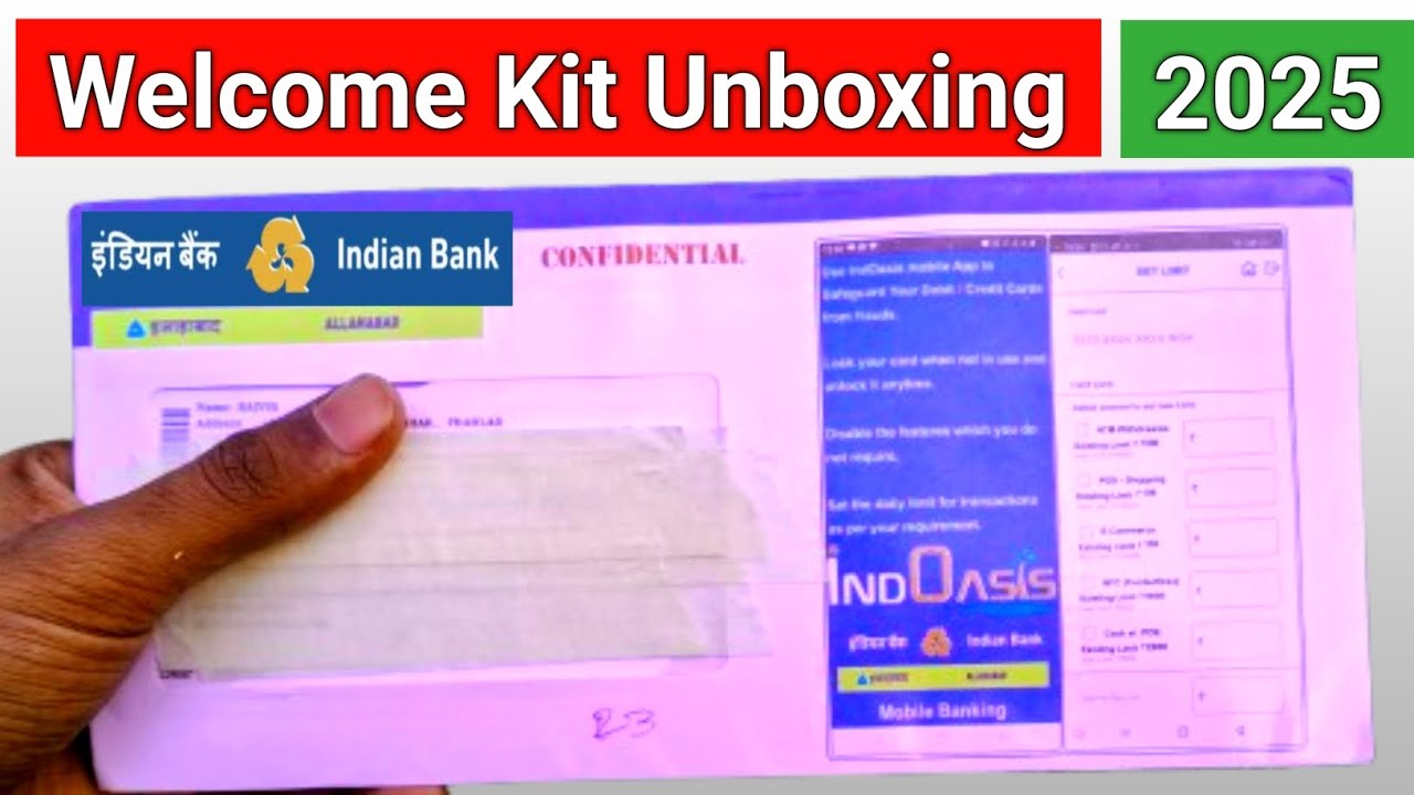 Indian bank welcome kit unboxing | इंडियन बैंक atm kit unboxing | Indian bank classic debit card |