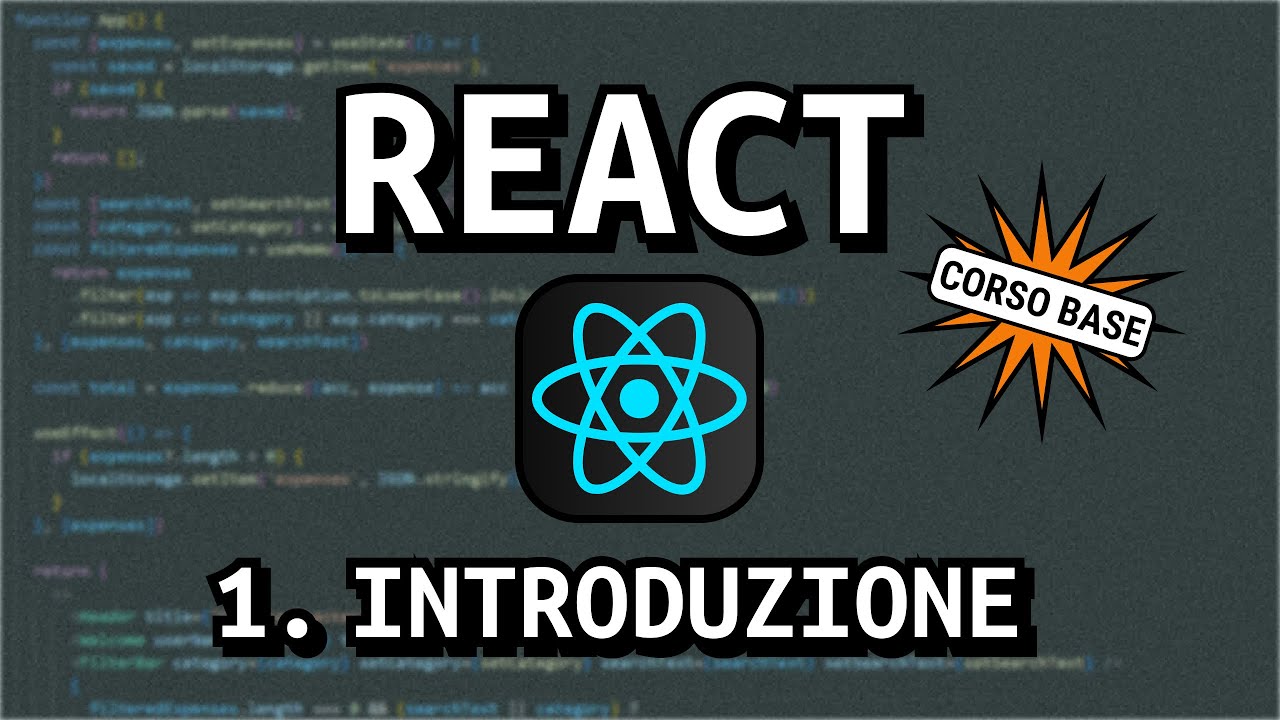 Che cos'è React e perchè è importante impararlo - Corso REACT Base 1