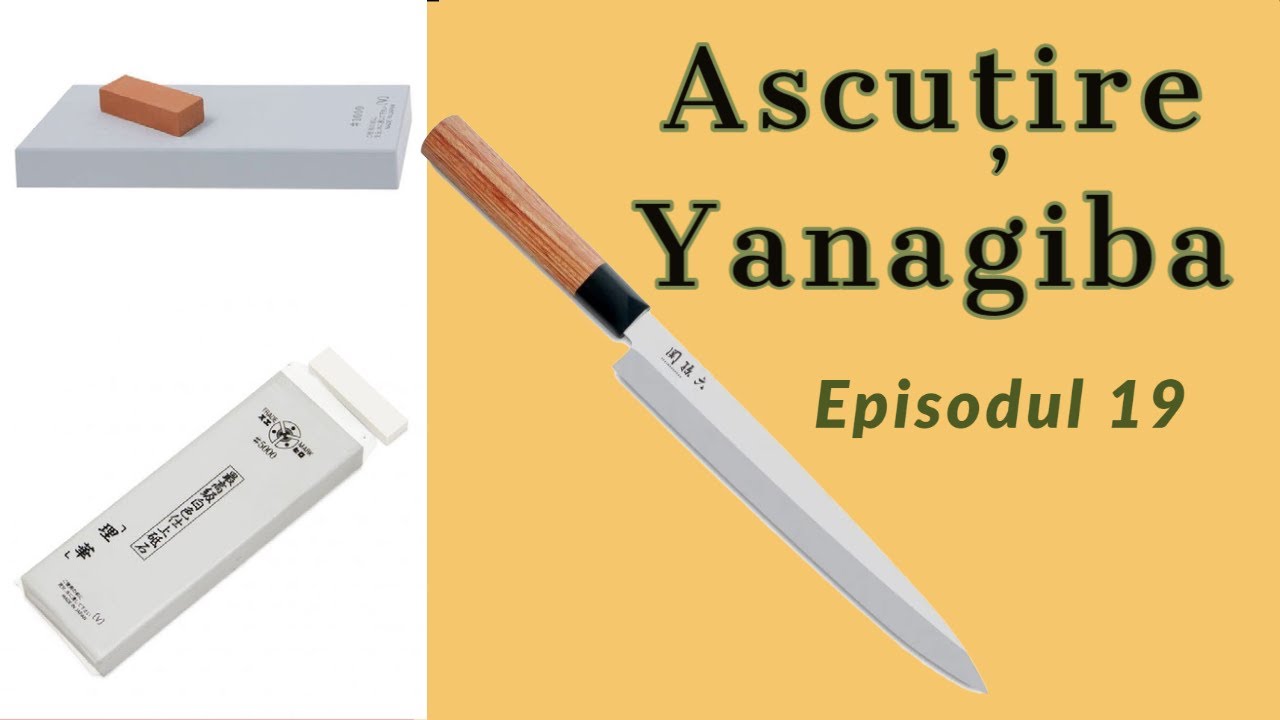 Ascuţire cuţit japonez Yanagiba cu pietre japoneze Suehiro