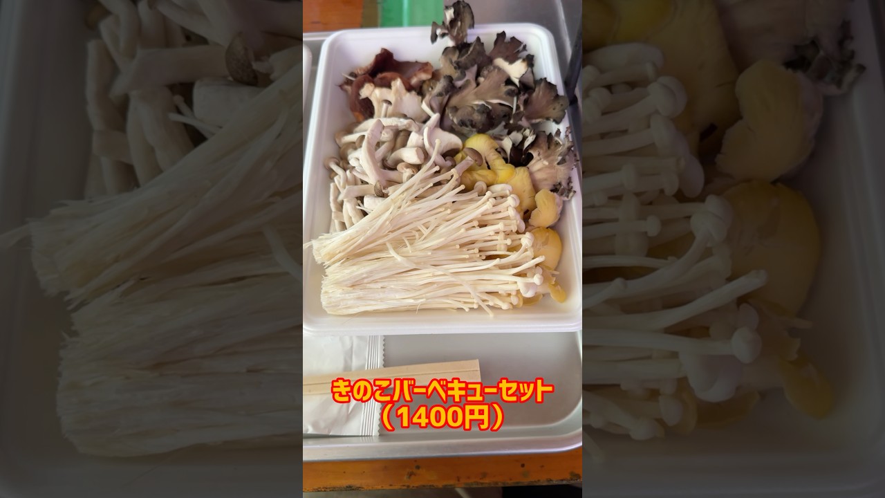 三川観光きのこ園（新潟県阿賀町）で、きのこバーベキュー！