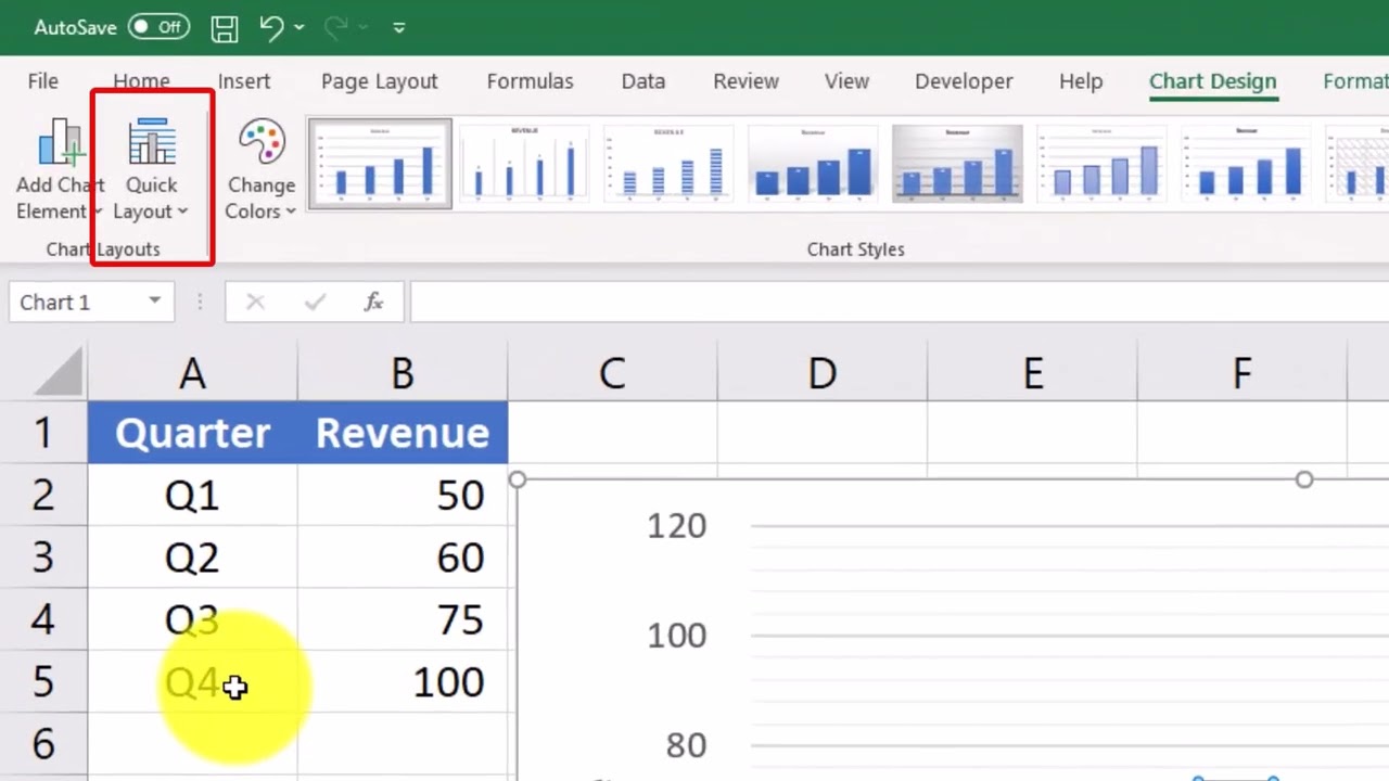 Excel Chart Series Part 2: Chart Design Ribbon