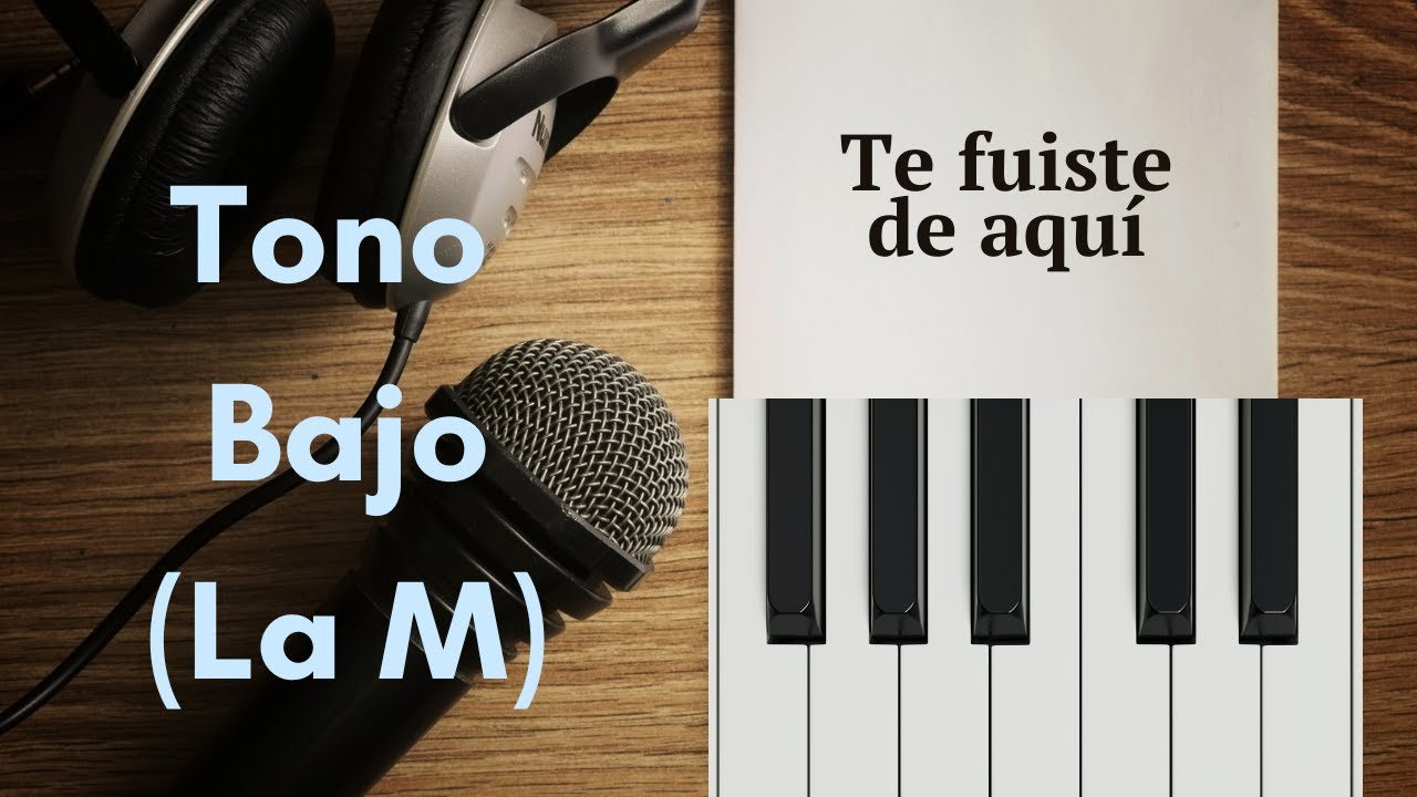 Reik - Te fuiste de aquí (Karaoke tono bajo) | La Mayor
