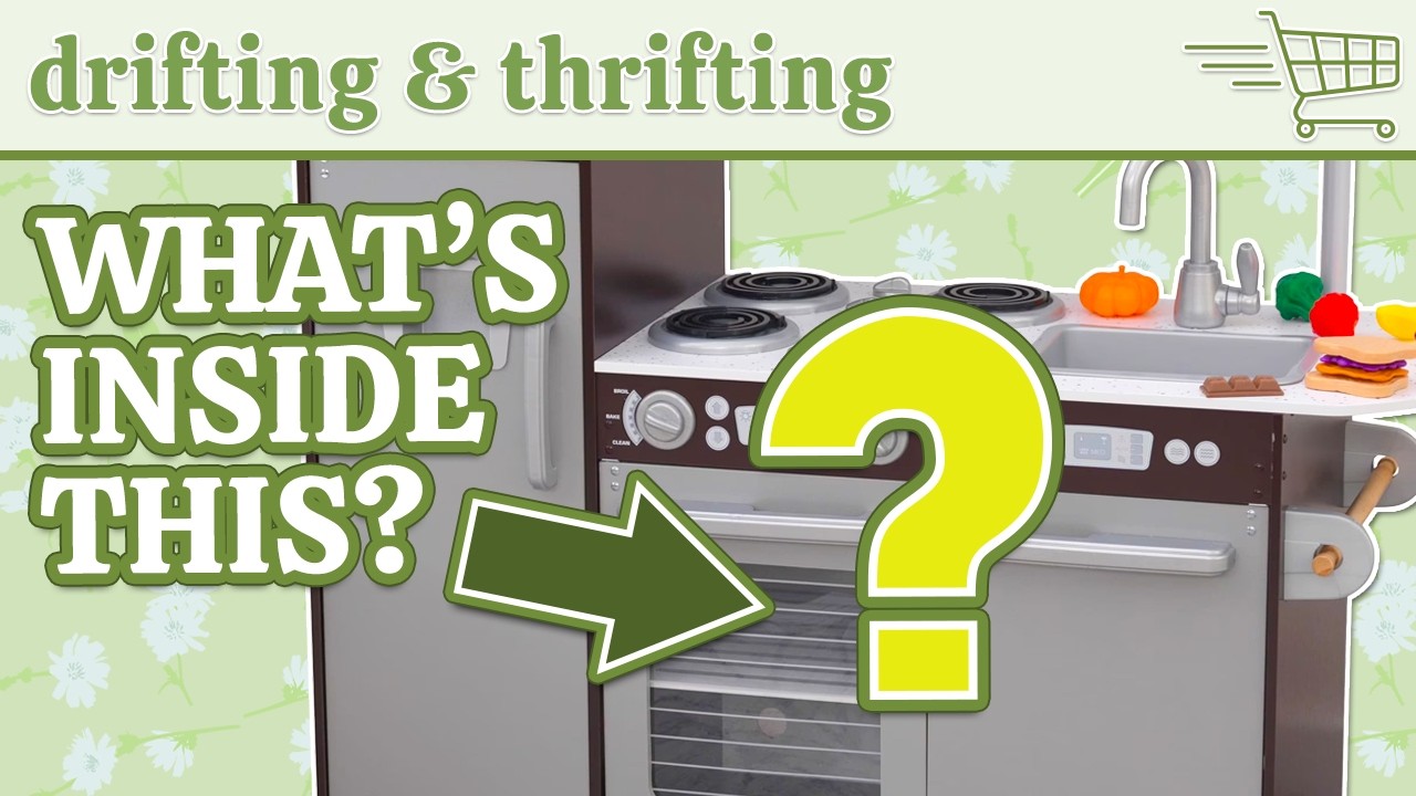 What's hidden inside this kitchen play set!? | drifting & thrifting