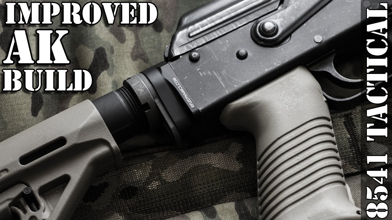 Improved AK Build - Rifle Dynamics M4 Stock Adapter, Magpul MOE and AFG