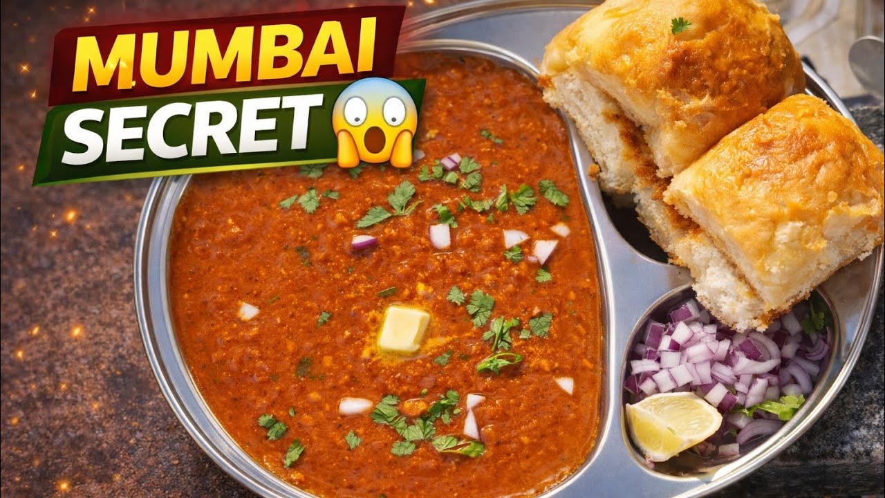 Perfect Pav Bhaji Recipe: Authentic Mumbai Street Style at Home #trending 