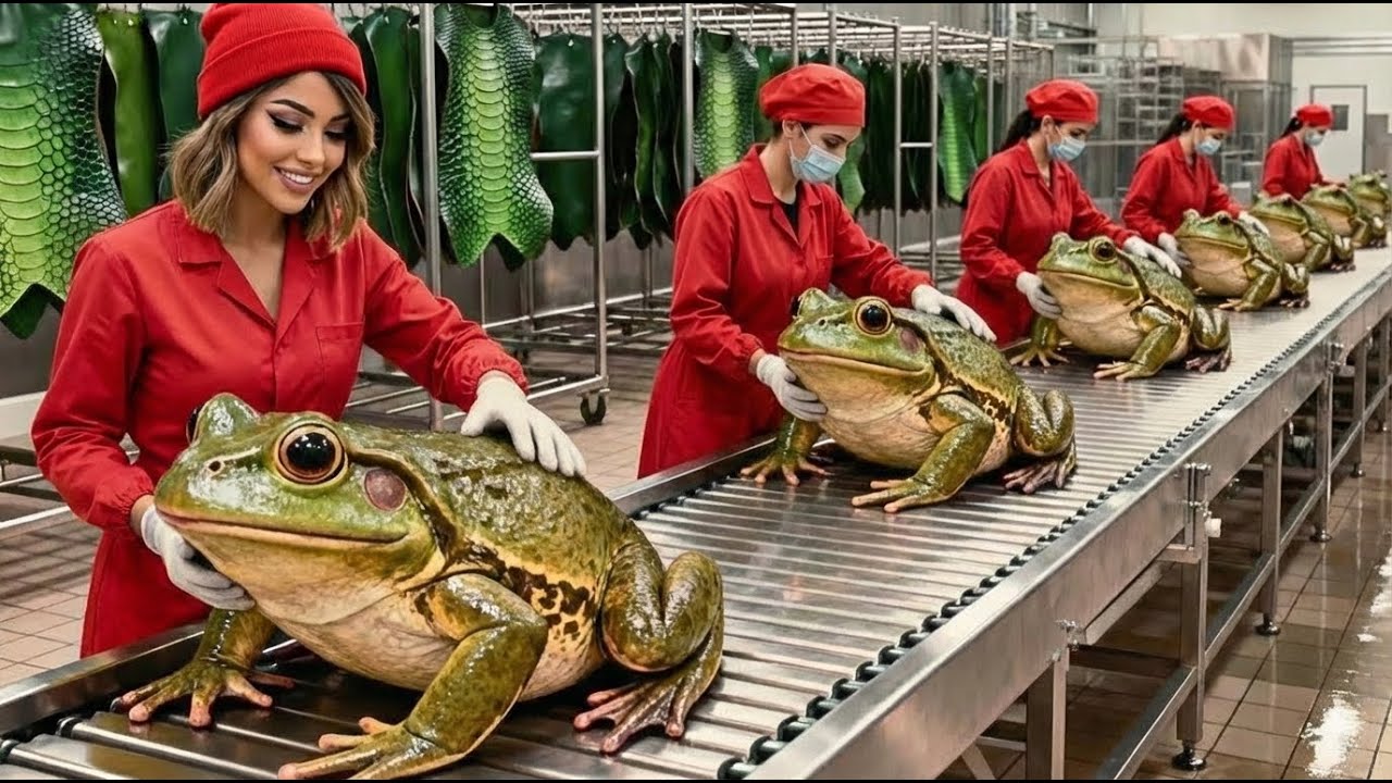 Inside the Frog Leather Factory-How Exotic Skins Become Luxury Items (Full Process) Million Dollar??