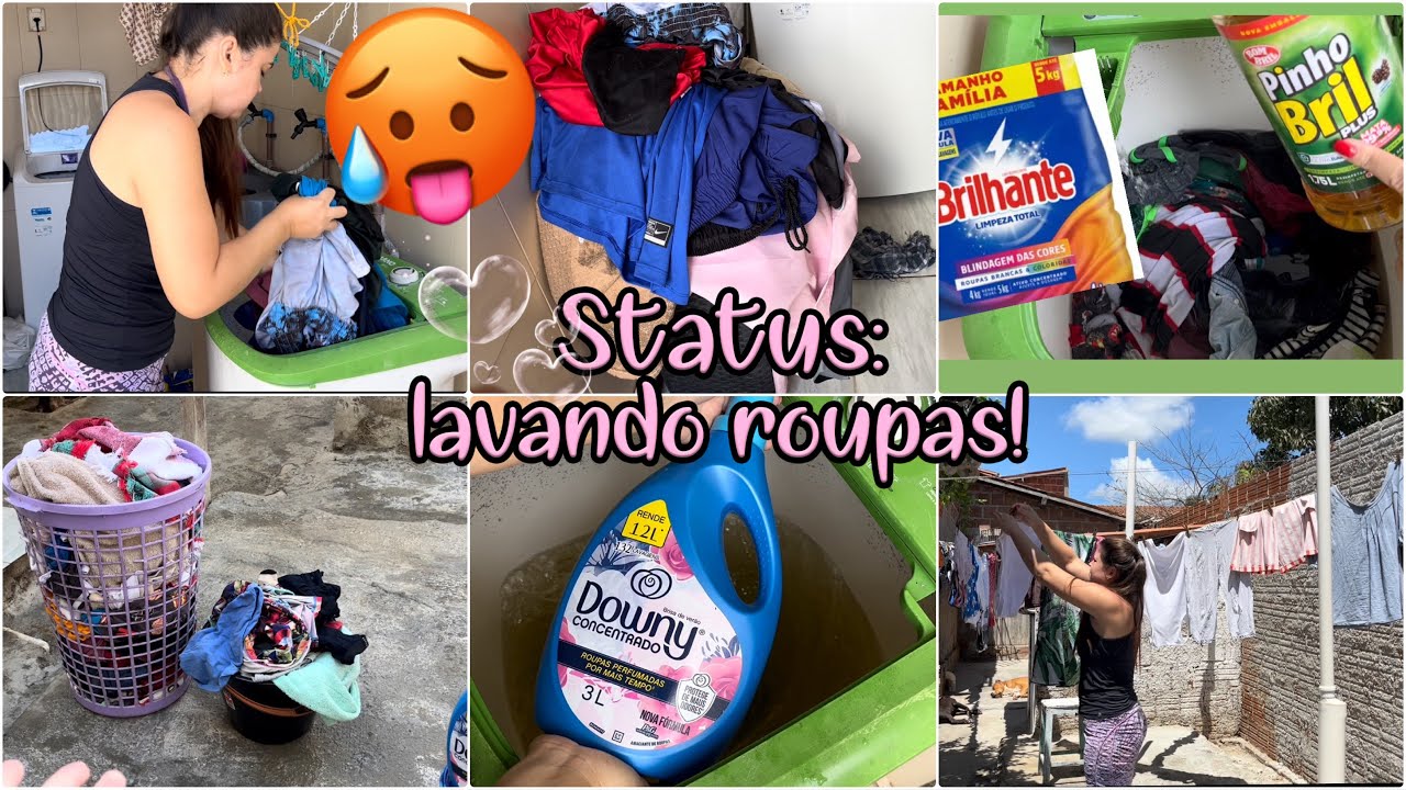 3 DIAS CONSECUTIVOS LAVANDO MUITA ROUPA NO TANQUINHO! CANSEI 🥵🥵