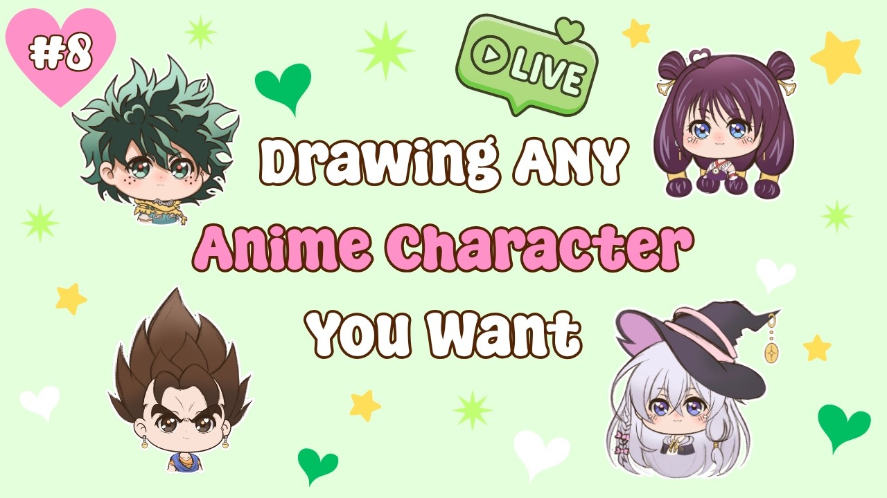 Drawing Your Favorite Anime Character LIVE! 💖 Cozy Art Stream