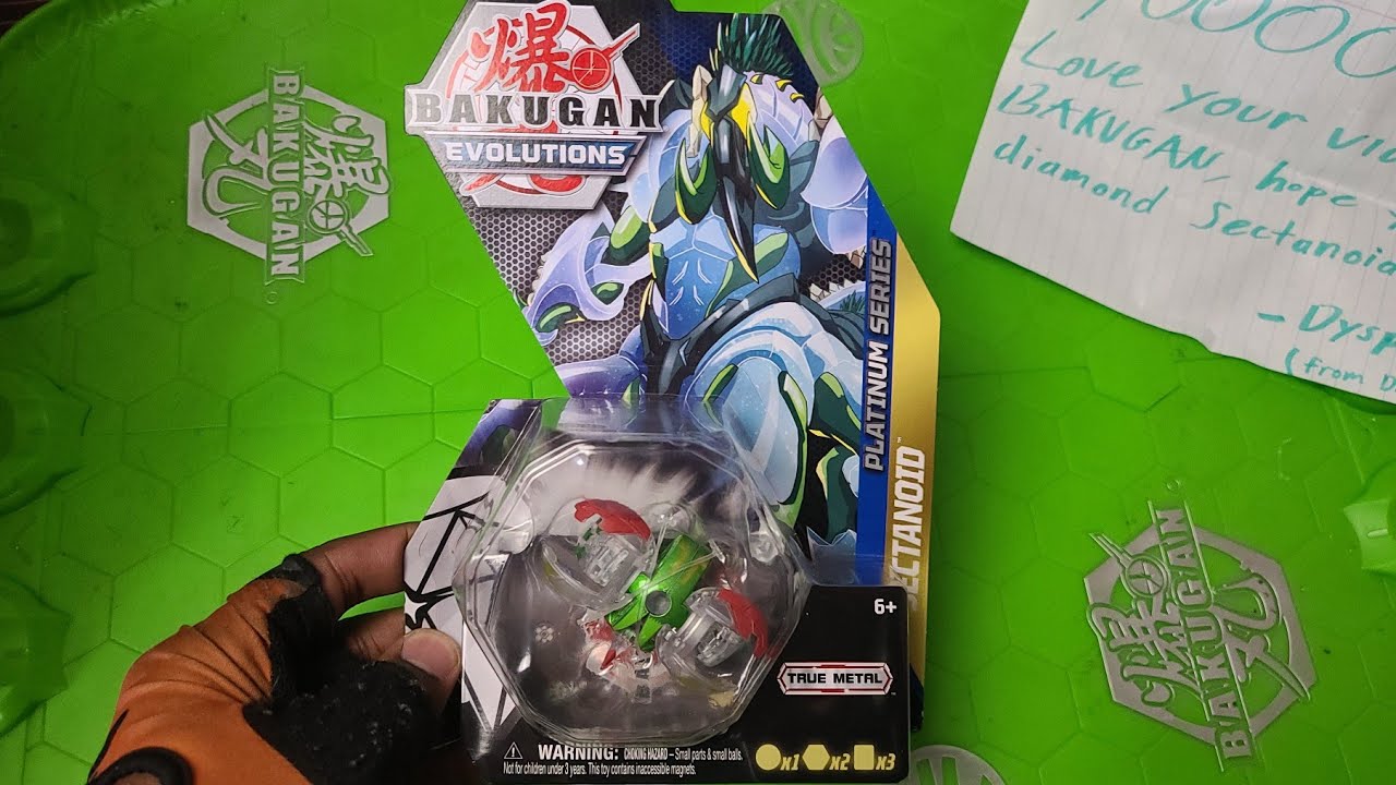 NEW BAKUGAN EVOLUTIONS PLATINUM SERIES DIAMOND SECTANOID UNBOXING!