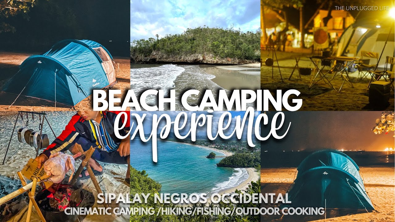 [21] beach camp / 350 step hike / cooking lechon manok / camping in 🇵🇭 sipalay negros occidental