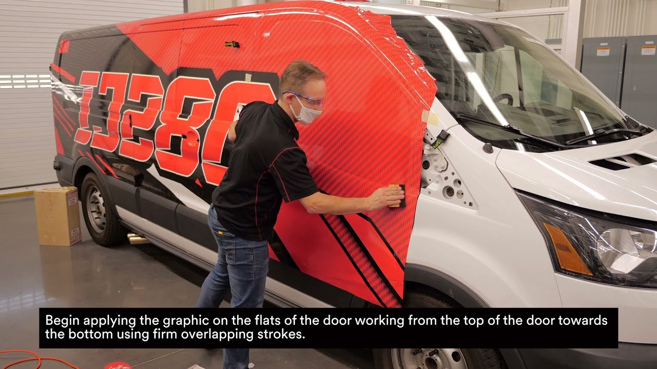 Door Application - 3M™ Print Wrap Film Series IJ280 with 3M™ Gloss Wrap Overlaminate 8428G
